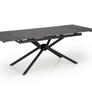 Laajennettava Ruokapöytä VITORINO, musta marmori