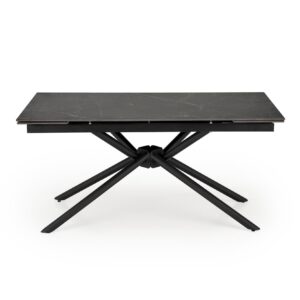 Laajennettava Ruokapöytä VITORINO, musta marmori
