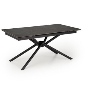 Laajennettava Ruokapöytä VITORINO, musta marmori