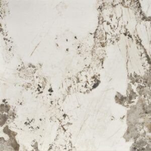 Laajennettava ruokapöytä HILARA, valkoinen marmori / musta