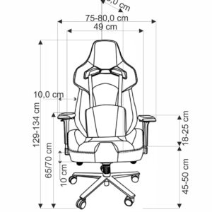 Toimistotuoli MONTOR, tummanharmaa / musta