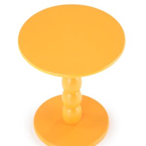 Kahvipöytä CASTARIA, väri sinappi