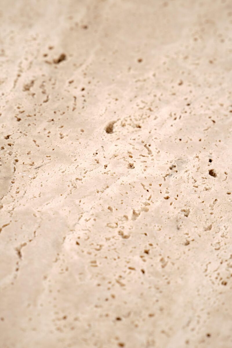 Kahvipöytä TRAVON, travertiini / valkoinen