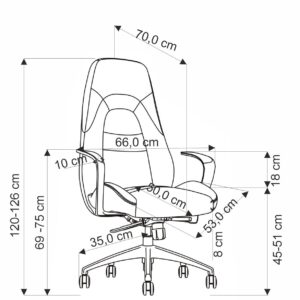 Toimistotuoli DARWIN, cappuccino