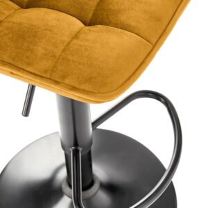 Baari- ja baarituoli MUSTA, sinep