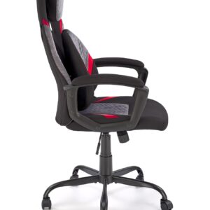 Toimistotuoli JENSEN, musta / harmaa / punainen