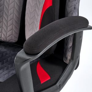 Toimistotuoli JENSEN, musta / harmaa / punainen