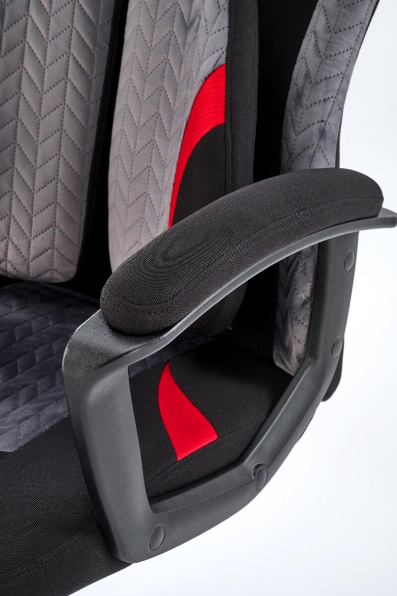 Toimistotuoli JENSEN, musta / harmaa / punainen