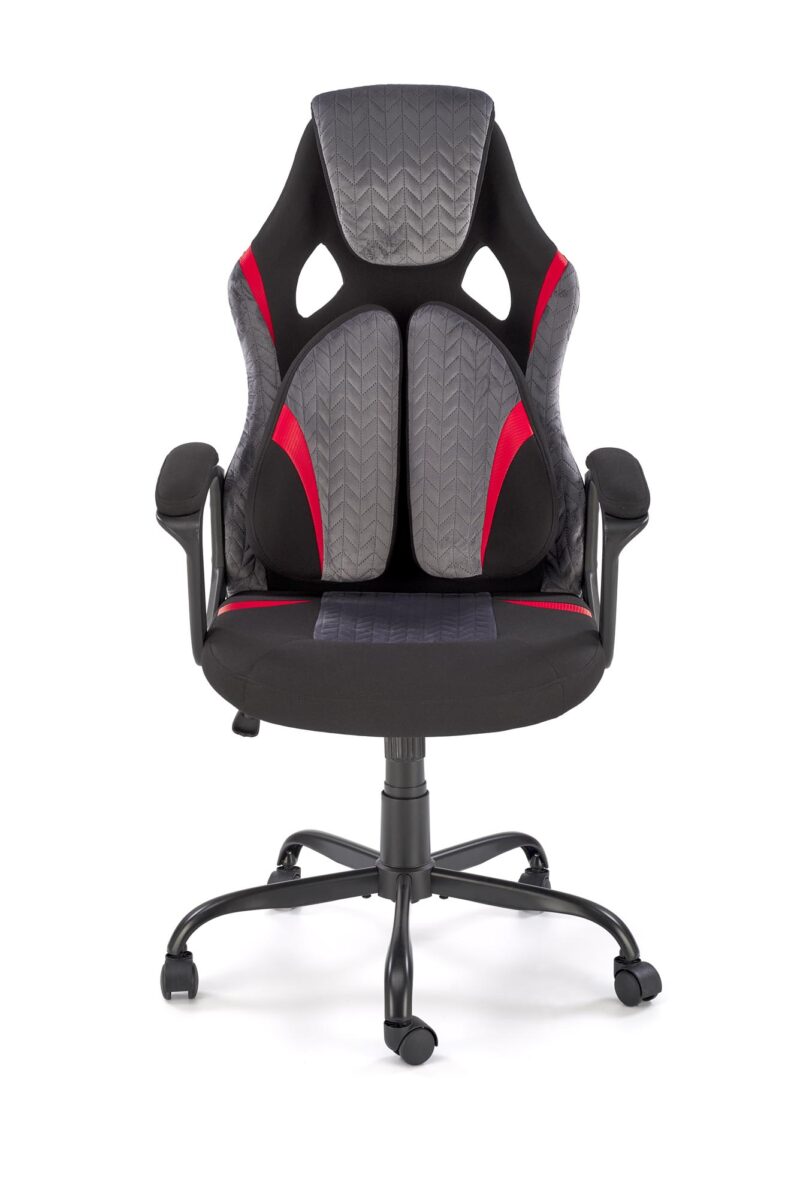 Toimistotuoli JENSEN, musta / harmaa / punainen