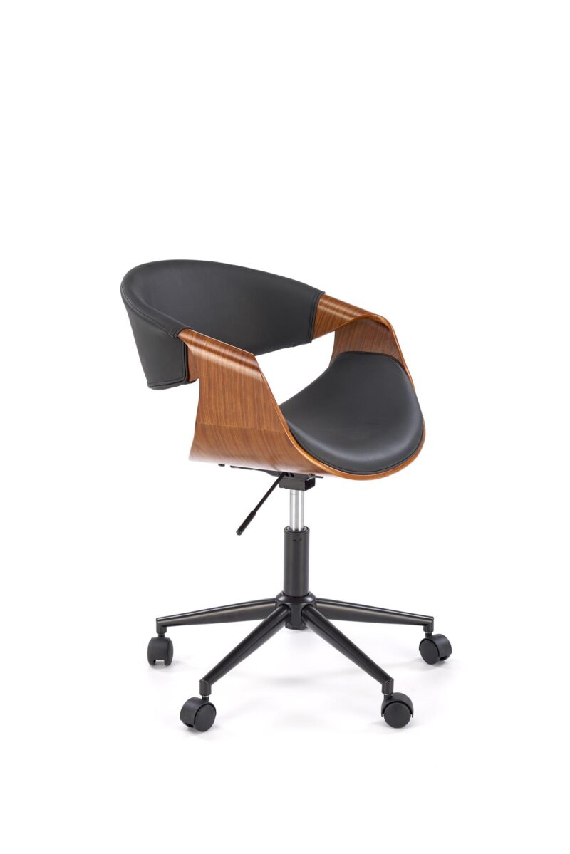 Toimistotuoli ALVIERA, musta / pähkinä