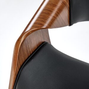 Toimistotuoli ALVIERA, musta / pähkinä