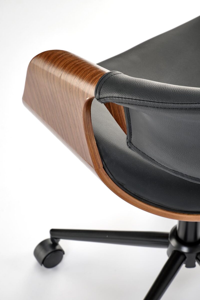 Toimistotuoli ALVIERA, musta / pähkinä