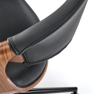 Toimistotuoli ALVIERA, musta / pähkinä