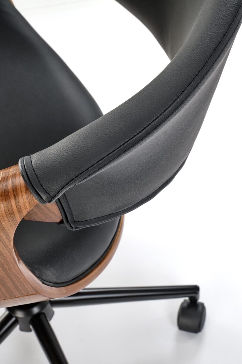 Toimistotuoli ALVIERA, musta / pähkinä