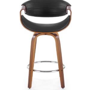 Baari-istuja WALNOR, musta / pähkinä