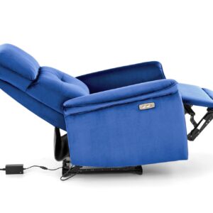 Sohva tuoli SEMIIR sähköinen recliner, tummansininen