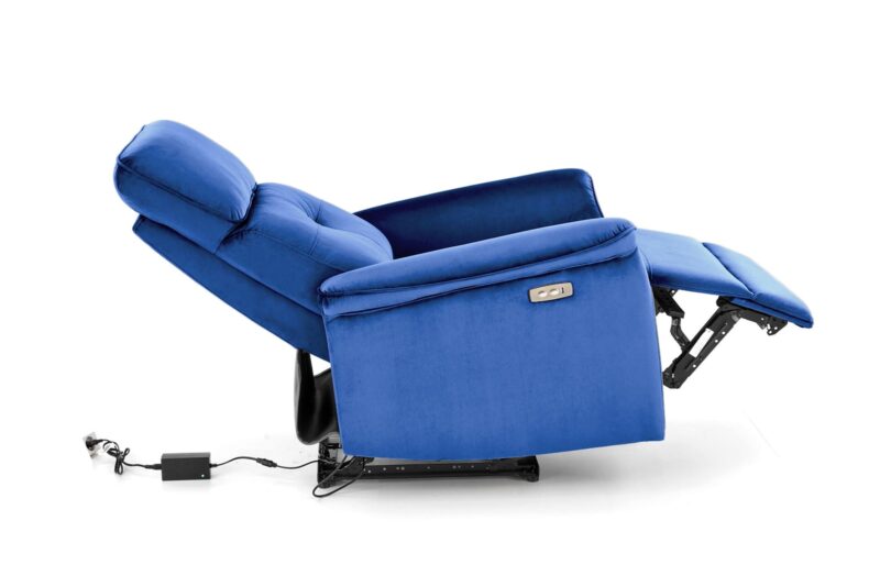 Sohva tuoli SEMIIR sähköinen recliner, tummansininen