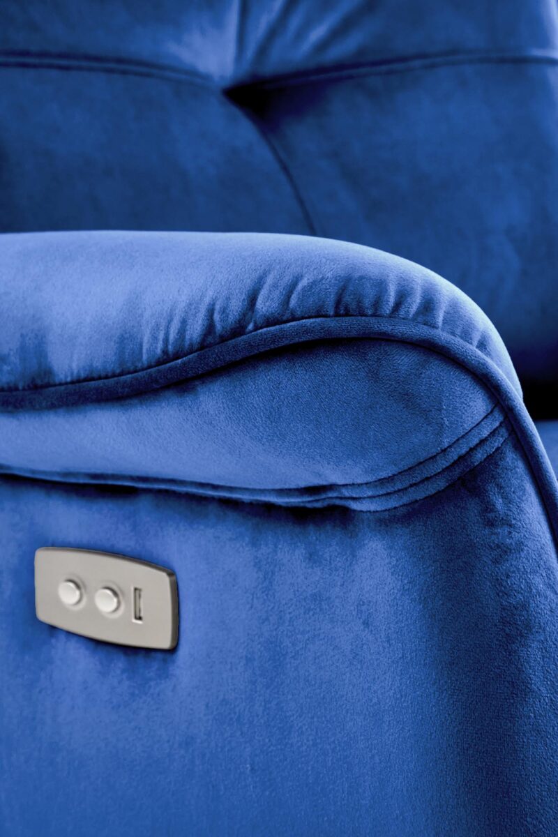 Sohva tuoli SEMIIR sähköinen recliner, tummansininen