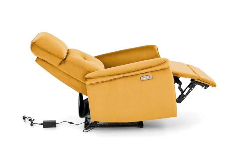 Käsinoja SEMIIR sähköinen nojatuoli, sinappikeltainen