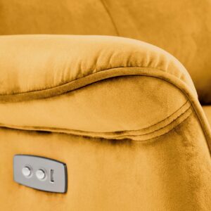 Käsinoja SEMIIR sähköinen nojatuoli, sinappikeltainen