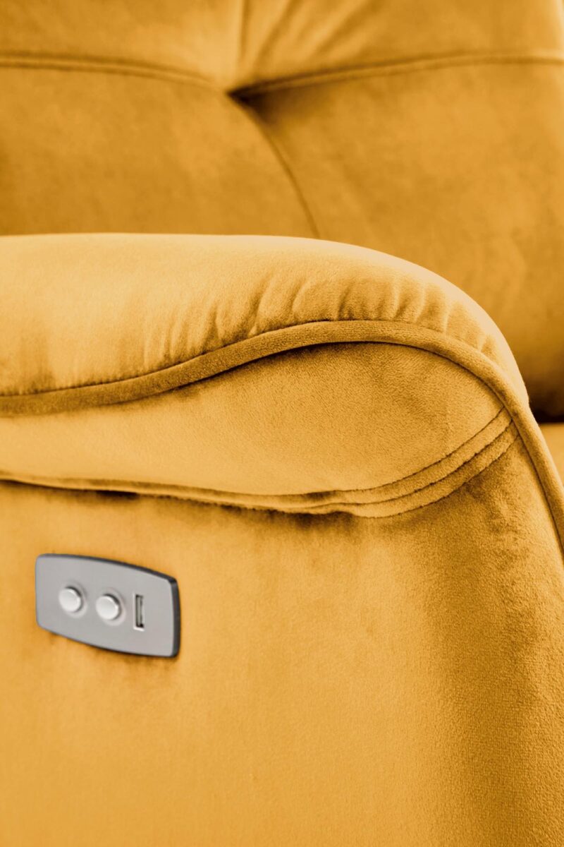 Käsinoja SEMIIR sähköinen nojatuoli, sinappikeltainen