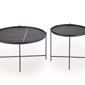 Kahvipöytä JULIETA, must marmori / musta