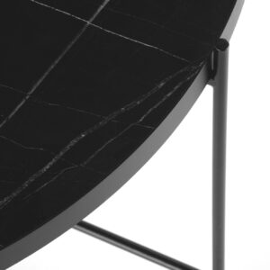 Kahvipöytä JULIETA, must marmori / musta