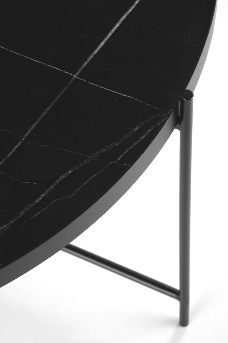 Kahvipöytä JULIETA, must marmori / musta
