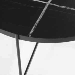 Kahvipöytä JULIETA, must marmori / musta
