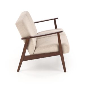 SOHVA MILAVOR 2S, beige/ tumman pähkinänruskea