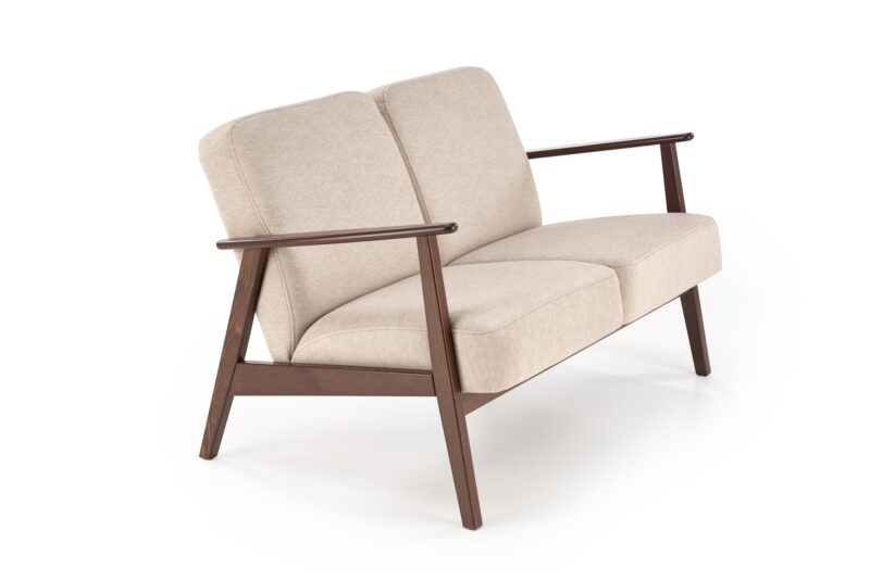 SOHVA MILAVOR 2S, beige/ tumman pähkinänruskea