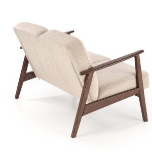 SOHVA MILAVOR 2S, beige/ tumman pähkinänruskea