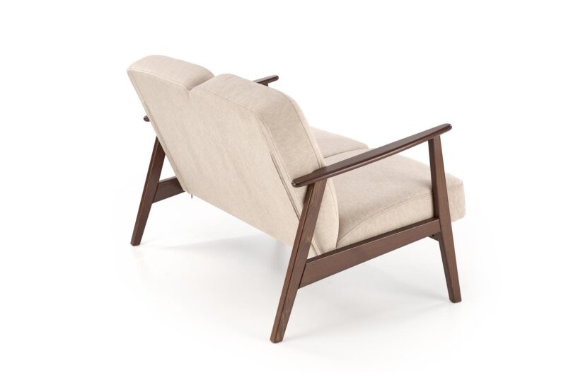 SOHVA MILAVOR 2S, beige/ tumman pähkinänruskea