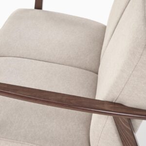 SOHVA MILAVOR 2S, beige/ tumman pähkinänruskea