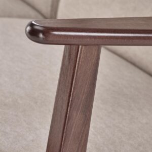 SOHVA MILAVOR 2S, beige/ tumman pähkinänruskea