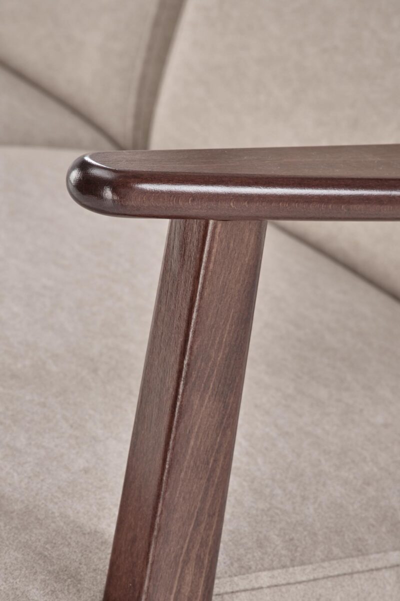 SOHVA MILAVOR 2S, beige/ tumman pähkinänruskea