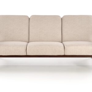 Sohva MILAVOR 3S, beige/ tumma pähkinä
