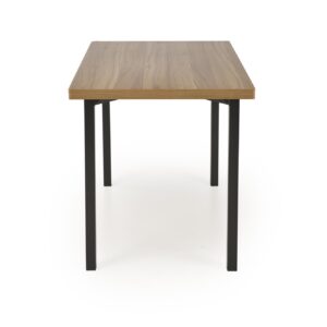 MILVER-sarja komplekti, pöytä + 4 tuolia, väri: luonnollinen / musta