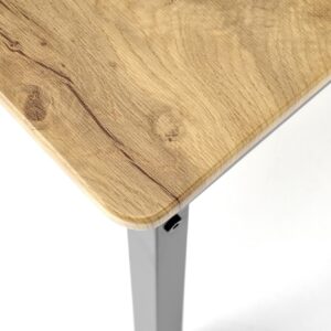 MILVER-sarja komplekti, pöytä + 4 tuolia, väri: luonnollinen / musta