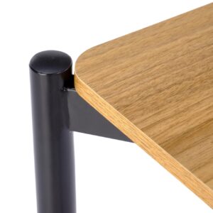 NARDIN-sarja, pöytä + 2 tuolia, väri: luonnonvärinen / musta