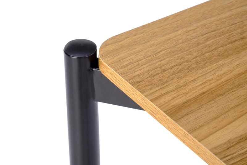 NARDIN-sarja, pöytä + 2 tuolia, väri: luonnonvärinen / musta