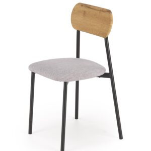 NARDIN-sarja, pöytä + 2 tuolia, väri: luonnonvärinen / musta