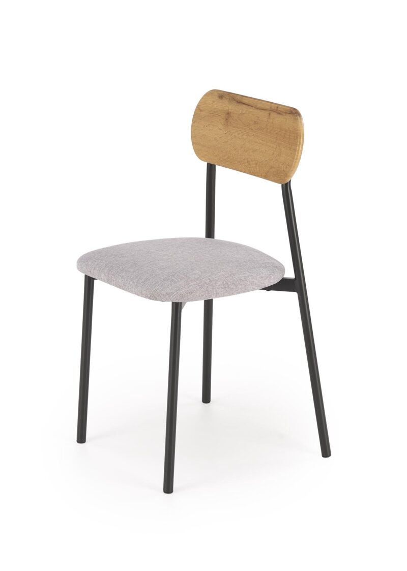 NARDIN-sarja, pöytä + 2 tuolia, väri: luonnonvärinen / musta