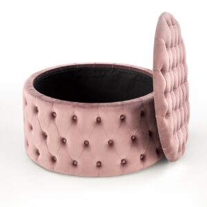 NUNEZ-pouf väri: vaaleanpunainen