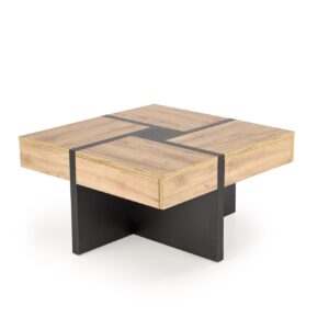 Kahvipöytä SEVANO, tammi / musta