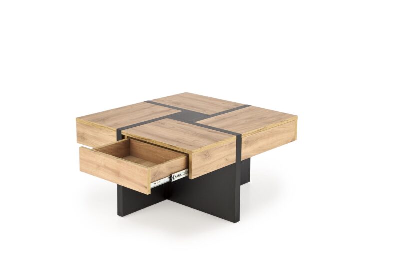 Kahvipöytä SEVANO, tammi / musta