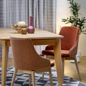 Ruokapöytä EDMIRON, luonnon tammi