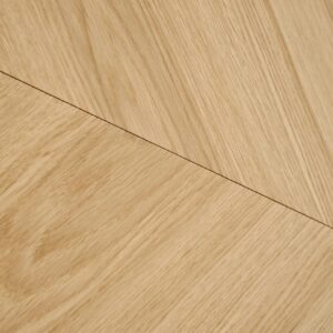 Ruokapöytä EDMIRON, vaaleaa tammea / musta