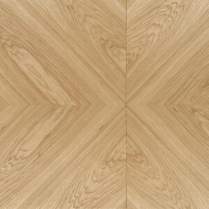 Ruokapöytä EDMIRON, vaaleaa tammea / musta