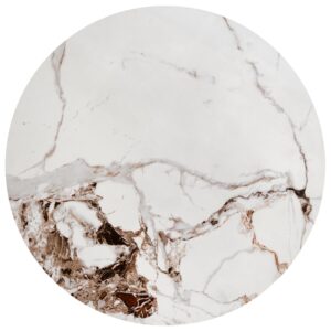 Kahvipöytä GORETTI_S, valkoinen marmori / musta